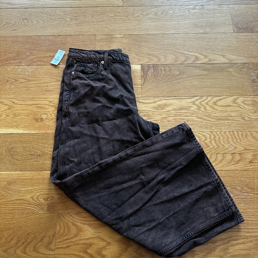 GAP Baggy Mid Rise Brown Jeans - Picture 5 of 6